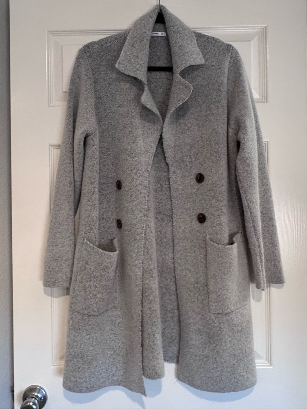 Gray Soft Trench Coat